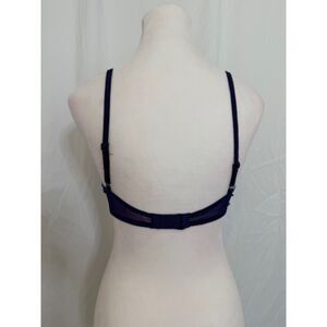 PINK Victoria's Secret 34C Blue & Black floral bra